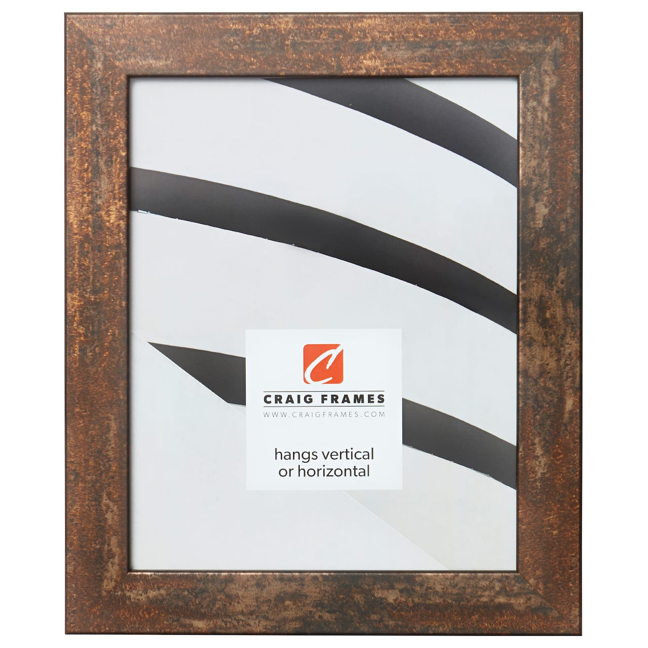 Craig Frames Bauhaus 125 Rusted Bar Picture Frame